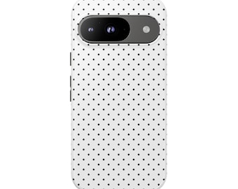 KLEINE POLKA DOTS Handyhülle | For Pixel 9, Pixel 8, Pixel 7, Pixel 6 Pro, Pixel 5 5G & More, schwarz weiß, Handyhülle, Geschenk, Cute