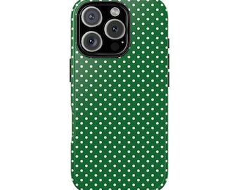 PUNKTE im GRÜNEN WALD Handyhülle | Für iPhone 17, iPhone 16, iPhone 15, iPhone 14, iPhone 13, iPhone 17, iPhone 16, iPhone 13, iPhone 13, iPhone 17, iPhone 16, iPhone 13, iPhone 17, iPhone 16, iPhone 13 & mehr, Polka Dots
