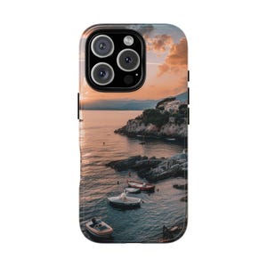 ITALIAN COASTLINE Phone Case | For iPhone 16, iPhone 15, iPhone14, iPhone 13, & More, Travel, Italy, Wanderlust, Italian Life, Cell Phone
