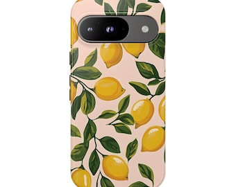 LIFE GIVES LEMONS Phone Case | For Pixel 9, Pixel 8, Pixel 7, Pixel 6 Pro, Pixel 5 5G & More, Mother's Day Gift, Birthday, Fruit, Citrus