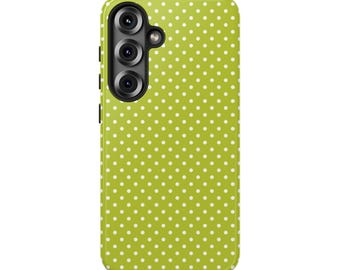 SETZE DIE LIME mit der Polka Dots Handyhülle | Für Galaxy S25 Ultra, S25 Plus, S25, S24 Ultra, S24 Plus, S24, S23 & mehr, Spaß, Geburtstagsgeschenk
