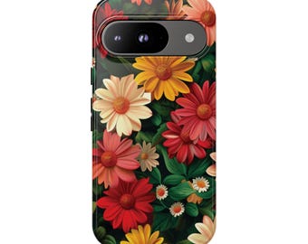 ETT VÄNLIGT GRUPP Mobilskal | För Pixel 9, Pixel 8, Pixel 7, Pixel 6 Pro, Pixel 5 5G, Blommig, Blommor, Färgglad, Födelsedagspresent, Söt