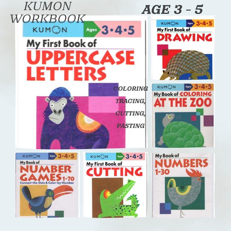 KUMON Pre-k Workbook Bundle: Letters, Numbers, Drawing (digital