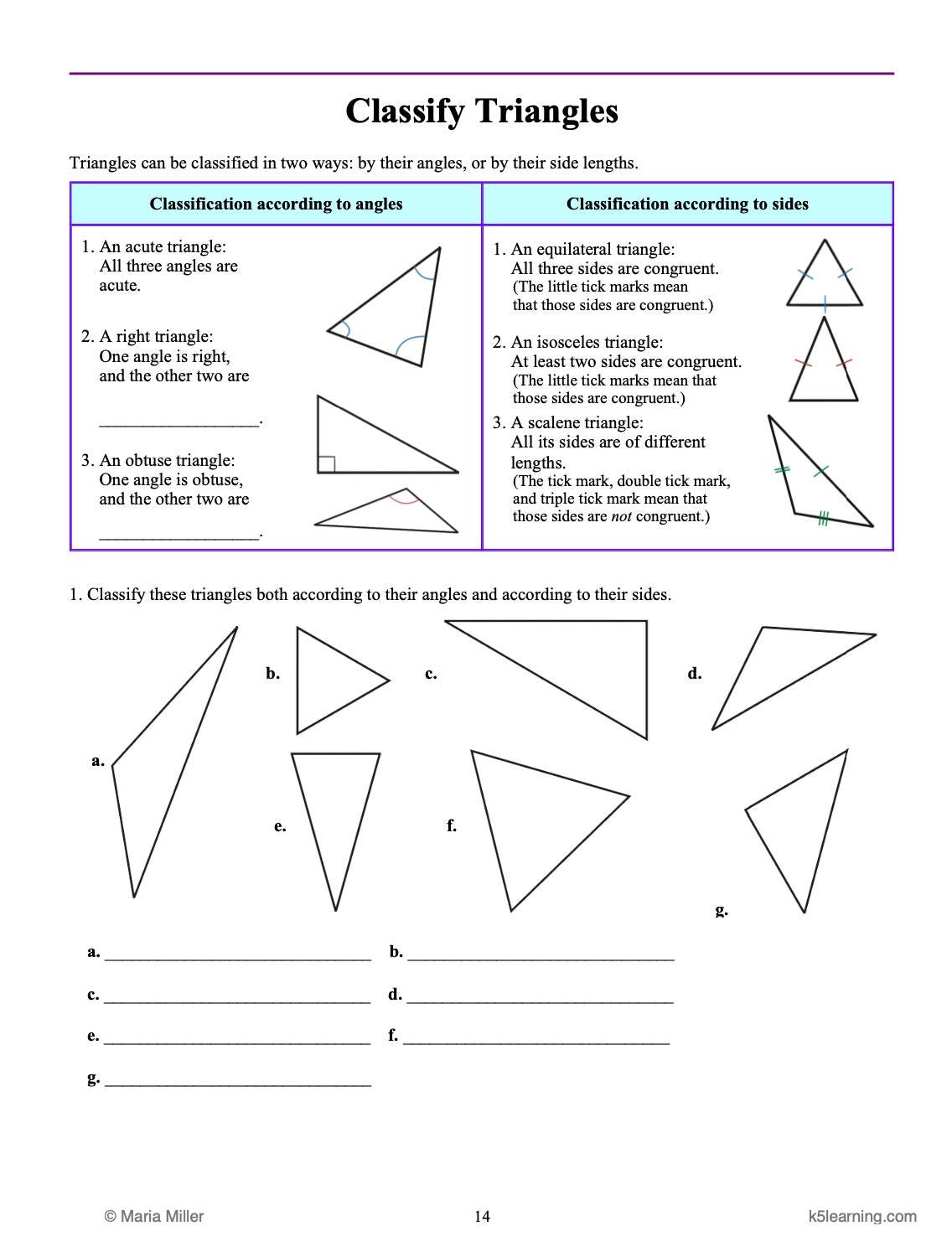 Integer Geometry Grade 5-8 Printable Workbook Bundle – Geometry, Integers, & Reading ...