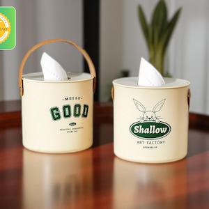 Funda moderna para caja de pañuelos, portarrollos redondo para papel higiénico, ideal para baño o sala de estar, organizador de servilletas a prueba de polvo.