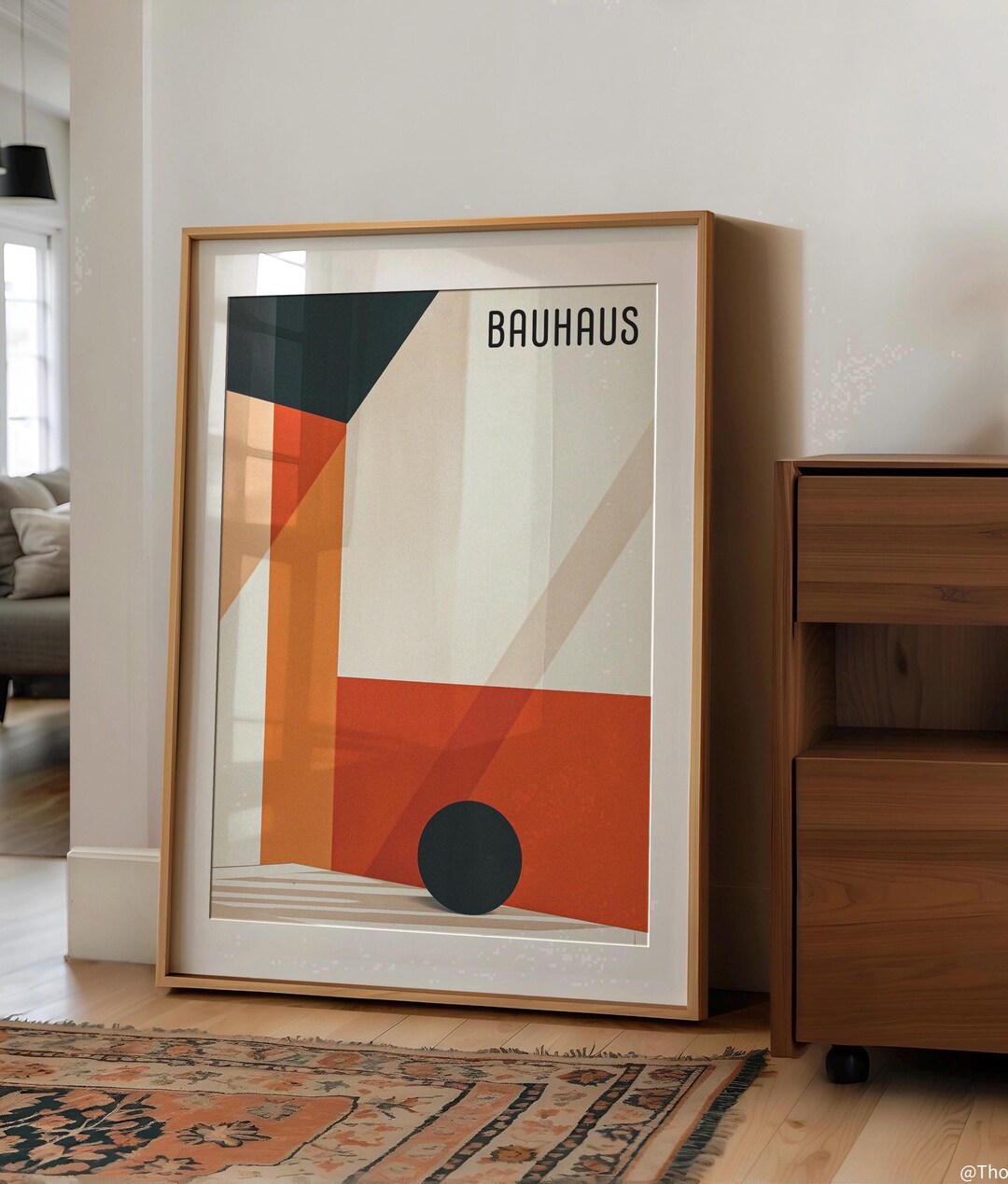 Bauhaus Exhibition Poster: Minimalist Geometric Art (digital Download ...