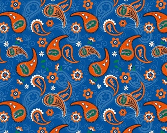 Sykel Florida Gators Fabric by The Yard Trellis