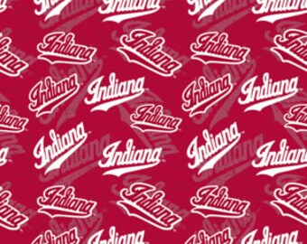 Indiana University Hoosier (Tone) Fabric By Half Yard