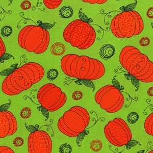 Happy Halloween Pumpkin Fabric By The Yard
