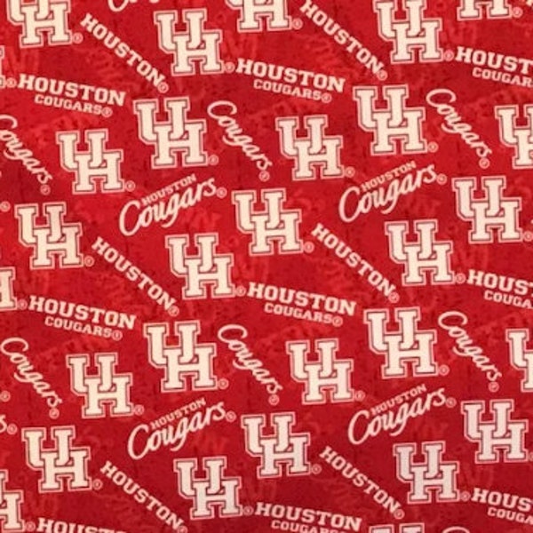 University of Houston Cougars Fabric By the Half Yard