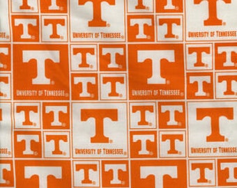 Tennessee Volunteers (Block) Fabric By the Half Yard