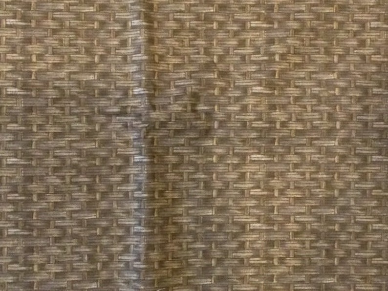 Brown Basketweave Fabric By Half Yard