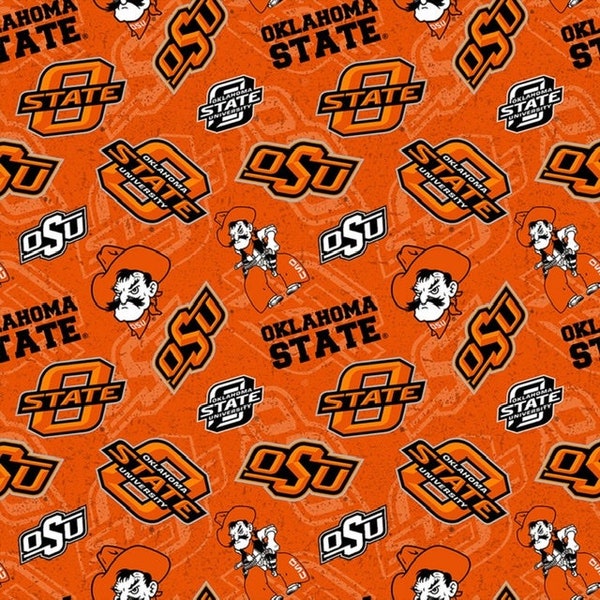 Oklahoma State University Cowboys (Tone) Fabric By the Half Yard