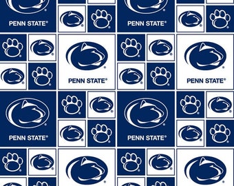 Penn State University Fabric By the Half Yard