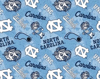 North Carolina Tarheel (Tone) By the HALF Yard
