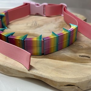 cilice leg band with spikes rainbow | Spiked belt | penalty belt | Cilicium for punishment and self-punishment