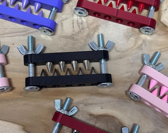 Metal Spike Nipple Clamps, Adjustable BDSM Clamp Set, Sensory Pain Play, Fetish Bondage Accessory, Nipple Torture, Pressure Play