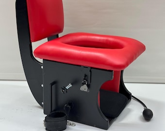 Premium Queening Chair with Backrest – Ultimate Comfort & Control, BDSM Smotherbox for Femdom Domination, Luxury Fetish Furniture