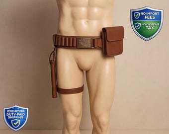 Boba Fett Belt and Holster | Star Wars Cosplay Belt | Custom Leather