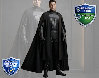 Darth Vader Cosplay Set | Authentic Sith Armor Costume with Cape, Belt & Accessories