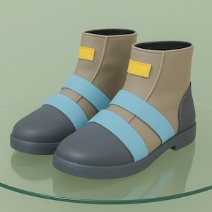 Botas Cyberpunk David Martinez / Zapatos de cosplay Edgerunners de cuero hechos a mano