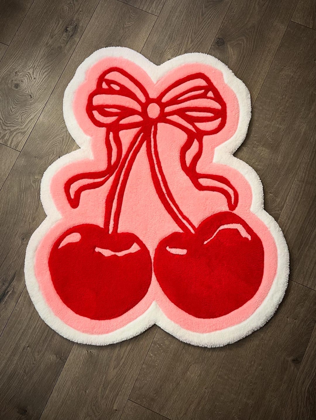 Handmade Cherry Bow Rug - Etsy