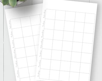 Leerer Monatskalender / A5 / bedruckbar / INSTANT DOWNLOAD