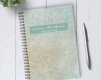 Personalizable Seaside Address Book / A5 / Coil Bound / Housewarming