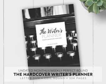 Hardcover Writer's Planner / Undated / Letter / Typewriter Cover / Perfect for Novel Writers and Novel Development