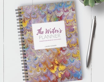 Golden Swirl Writer's Planner / Letter / Coil Bound / Undated / Perfect for Novel Writers and Novel Development