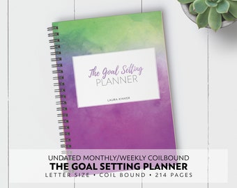 Goal Setting Planner - printed coil bound version