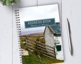 Personalizable Countryside Address Book / A5 / Coil Bound / Housewarming