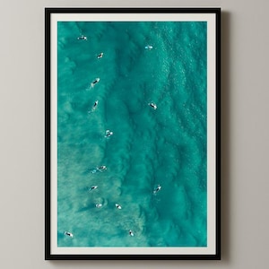 Waiting for a Wave –  Surfers at Scarborough Beach, Perth | Coastal Wall Art | Ocean Print | Australian Photography | Surf Art