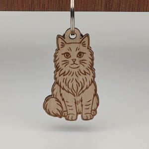 Long Haired Kitten Keychain