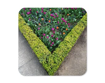 Cork-back coaster – Tulips in Holland Park