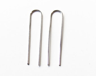 Arc Earrings Long (sterling silver)