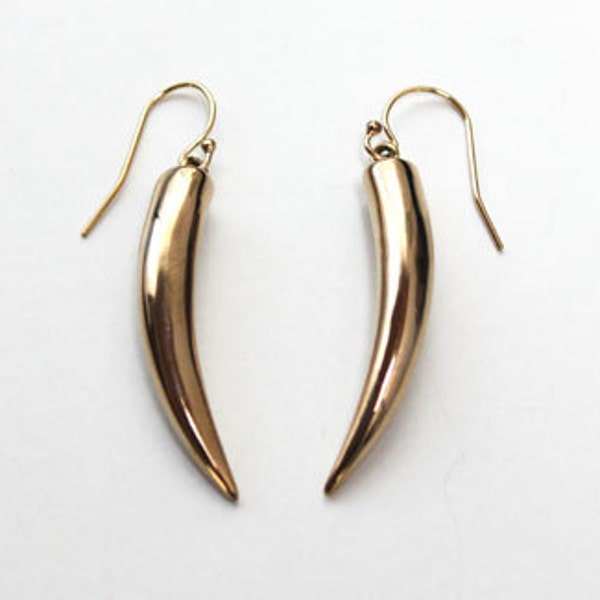 SALE Tusk Earrings (Brass)