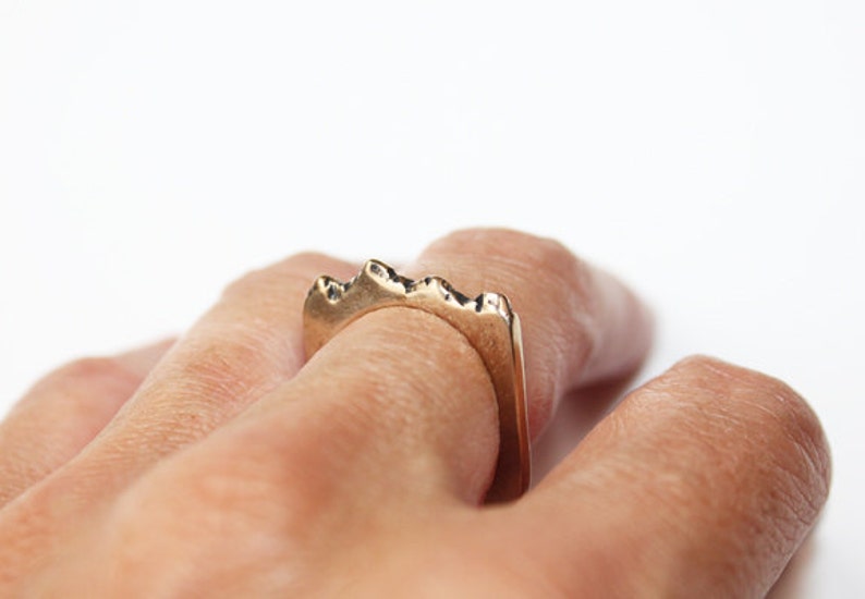 Mountains Ring bronze image 3