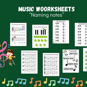 Music worksheets | music theory worksheets | music printable homeschool | music piano lessons | piano worksheets | piano teacher