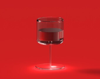 Fondo virtual de vidrio rojo moderno / Fondo de pantalla minimalista con zoom / Descarga digital