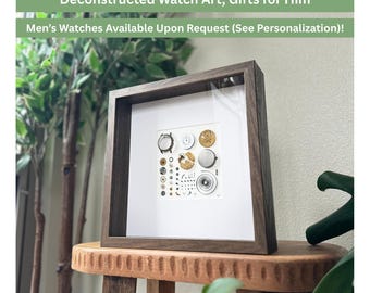 Watch Movement Wall Art | Vintage Watch Parts Frame |  Gift for Him
