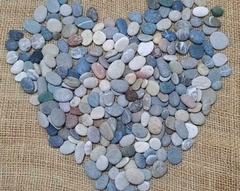 Lycian Sea Pebbles: 200 PCS Mini Smooth Stones ,  Crafting Supplies, Terrarium Stones
