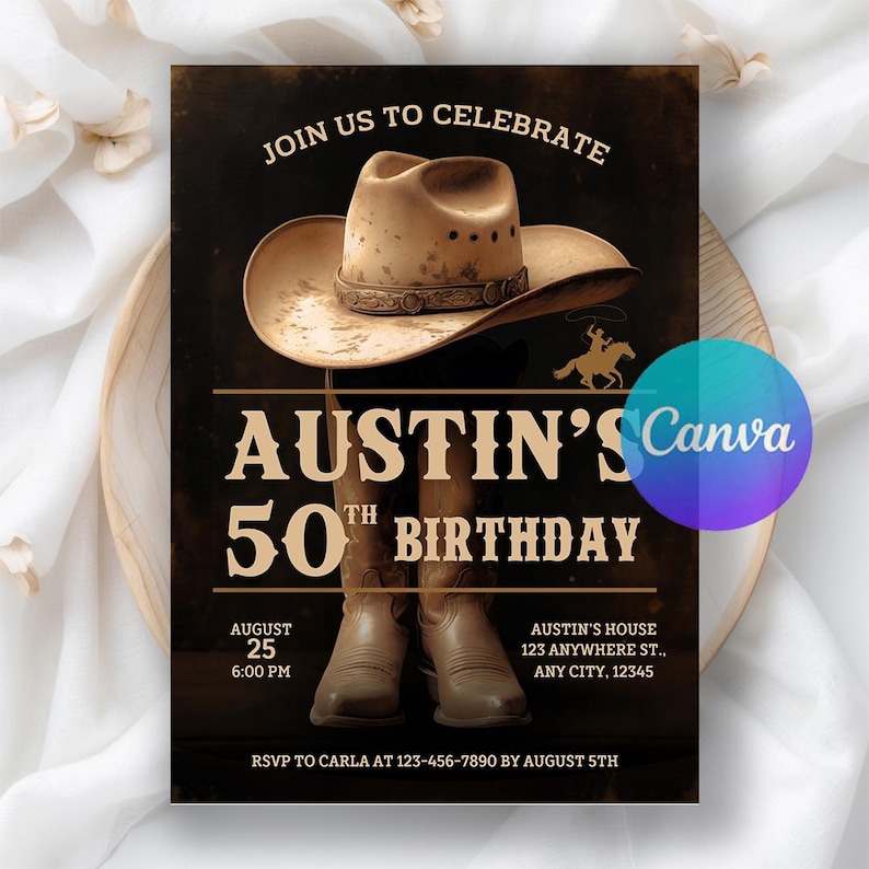 Editable Western Hoedown Birthday Invitation, Cowboy Birthday Invite, Saddle Up And Put Your Boots On, Cowboy Invitation, Digital Invite
Country Invitation, Cowboy Party Invite, Cowboy Western, Cowboy Invitation, Cowboy Party, Cowboy Template, Cowboy invite, Wild West Invitation, Saddle Up Birthday, Western Invitation, cowboy boots hat, hoedown birthday, instant download