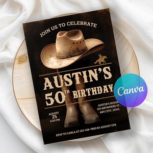 Editable Western Hoedown Birthday Invitation, Cowboy Birthday Invite, Saddle Up And Put Your Boots On, Cowboy Invitation, Digital Invite
Country Invitation, Cowboy Party Invite, Cowboy Western, Cowboy Invitation, Cowboy Party, Cowboy Template, Cowboy invite, Wild West Invitation, Saddle Up Birthday, Western Invitation, cowboy boots hat, hoedown birthday, instant download