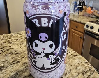 Snowglobe tumbler 16oz