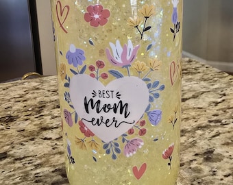 Snowglobe tumbler 16oz