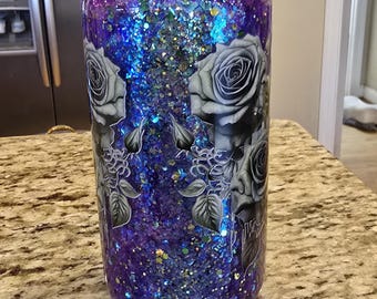 Snowglobe tumbler 16oz