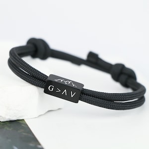 God is greater than the highs and lows Inspirational bracelet,Religious jewelry confirmation gift,Custom Bible verse bracelet,Christian gift