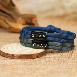 God is greater than the highs and lows Inspirational bracelet,Religious jewelry,ReligousScripture,Christian gift forHim,Bible Verse bracelet