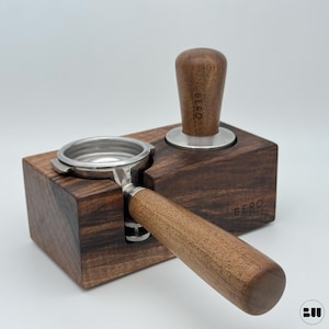 BEROWood Small Tamper Station for Portafilter Machines